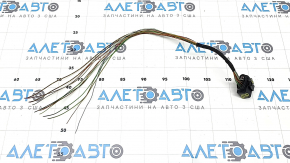 A large black connector for the rear bumper wiring of an Audi Q7 4L 10-15, for parking sensors.