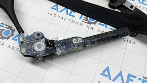 Passenger seat belt with tensioner for Ford Fusion mk5 17-20, black, with tensioner, contact with water, dry cleanable