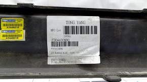 Ford Fusion mk5 13-18 rear bumper trim for 1 pipe, gloss black, TONG YANG
