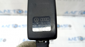 Audi Q7 4L 10-15 passenger seat belt latch, black, with sensor