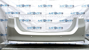 White rear bumper for Ford Fusion mk5 13-18, for 4 parking sensors