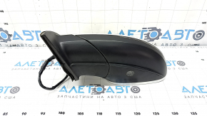 Left side mirror assembly for Audi Q7 4L 10-15, 15+2 pins, automatic folding, dimming, turn signal, heated, BSM, backlight, white, scratches