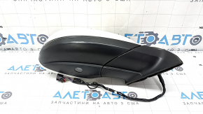 Right side mirror assembly for Audi Q7 4L 10-15 (15+2 pins), auto-folding, dimming, turn signal, heated, BSM, backlight, white, scratches