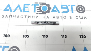 QUATTRO emblem on the tailgate of the Audi Q7 4L 10-15 chrome