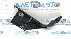 Left lower front pillar trim for Audi Q7 4L 10-15, black, worn