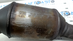 Front left catalytic converter for Audi Q7 4L 10-15 with exhaust pipe, dented resonator