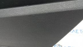 Rear right door panel assembly for an Audi Q7 4L 10-15, black with black leather insert, plastic armrest, glossy wood molding, BOSE, with backlighting, broken mount, dent, scratches