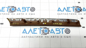 Audi Q7 4L 10-15 front left door trim molding, walnut wood, gloss, broken guides