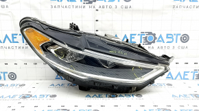 Right front headlight assembly for Ford Fusion mk5 17-20 LED, with DRL, scratches