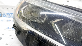 Right front headlight assembly for Ford Fusion mk5 17-20 LED, with DRL, scratches