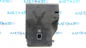 Rear seat, 2nd row, upper right, Jeep Compass 19-21, leather + cloth, black, white and brown stitching