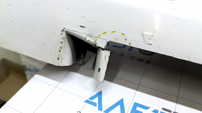 Right side sill for Ford Fusion mk5 13-20 white, crack in mount, mount pressed, scratches, no seals