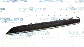 Right front panel trim for Volvo XC90 16-23, wood-like, glossy, with backlight, scratches