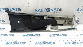 Left center pillar trim, Audi Q7 4L 10-15, black and gray, scratches, needs dry cleaning, bulging cover