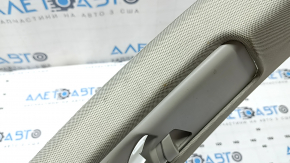 Right center pillar trim, belt, Audi Q7 4L 10-15, black with gray, scratches, needs dry cleaning, bulging cover of the plug