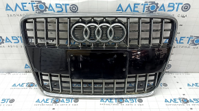 Audi Q7 4L 10-15 chrome radiator grille with glossy black trim, sand, scratches