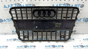 Audi Q7 4L 10-15 chrome radiator grille with glossy black trim, sand, scratches