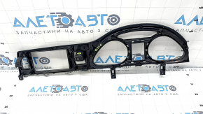 Front panel trim and instrument panel frame for the Audi Q7 4L 10-15, gray with chrome