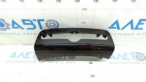 Volvo XC90 16-23 wood-grain center lower dashboard trim, glossy, scratches