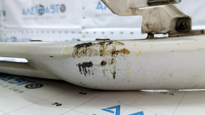 Front bumper, bare, Ford Fusion mk5 17-18, white, without parking sensors, scratches