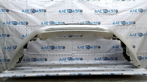 Front bumper, bare, Ford Fusion mk5 17-18, white, without parking sensors, scratches