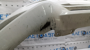 Front bumper, bare, Ford Fusion mk5 17-18, white, without parking sensors, scratches