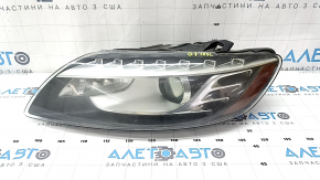 Left front headlight assembly for Audi Q7 4L 10-15 xenon, cloudy glass, spider web