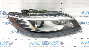 Right front headlight assembly for Audi Q7 4L 10-15 xenon, cloudy glass, spider web