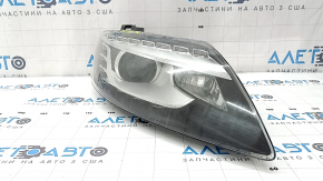Right front headlight assembly for Audi Q7 4L 10-15 xenon, cloudy glass, spider web