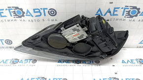Right front headlight assembly for Audi Q7 4L 10-15 xenon, cloudy glass, spider web