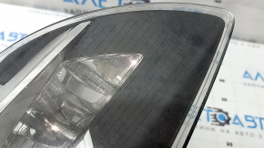 Right front headlight assembly for Audi Q7 4L 10-15 xenon, cloudy glass, spider web