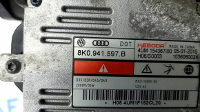 Left front headlight assembly for Audi Q7 4L 10-15 xenon, cloudy glass, spider web
