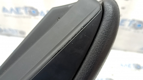 Center console armrest with cup holders for Audi Q7 4L 15, black leather, peeling finish