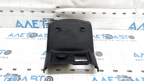 Rear center console trim for Ford Fusion mk5 17-20, black, for air vents, for lighting, for socket, scratched