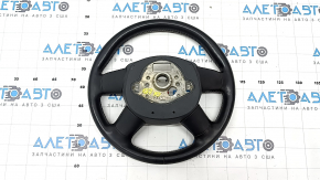 The steering wheel is bare, Audi Q7 4L 10-15, heated, black leather, no buttons, worn, scratches