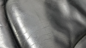 Audi Q7 4L 10-15 driver's seat upholstery, heated, black leather, worn, cracked, scratched