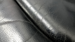 Audi Q7 4L 10-15 driver's seat upholstery, heated, black leather, worn, cracked, scratched