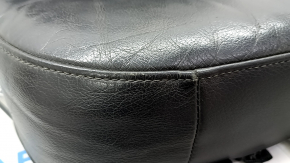 Audi Q7 4L 10-15 heated passenger seat upholstery, black leather, worn, scratches