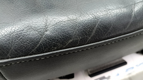 Audi Q7 4L 10-15 heated passenger seat upholstery, black leather, worn, scratches