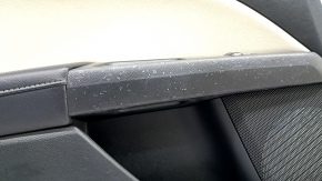 Door trim panel rear left Ford Fusion mk5 17-20 black with gray insert leather, armrest leather, molding gray structure, for cleaning
