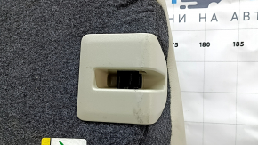 Rear row of seats, upper part, right, Ford Fusion mk5 17-20, gray leather, perforated, Titanium, dry-cleanable, scratch on the lock cover