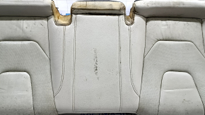 Rear row of seats, lower part, Ford Fusion mk5 17-20, gray leather, perforated, Titanium, dry-cleanable