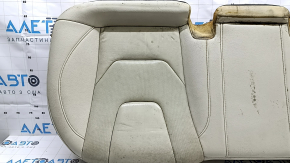 Rear row of seats, lower part, Ford Fusion mk5 17-20, gray leather, perforated, Titanium, dry-cleanable