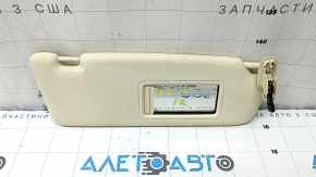 Right sun visor for Audi Q5 8R 09-17 beige, no hook, broken mount