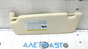 Right sun visor for Audi Q5 8R 09-17 beige, no hook, broken mount
