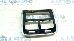 Rear center console trim for Volvo XC90 16-23, gloss black, broken fasteners, scratches