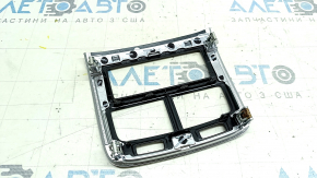 Rear center console trim for Volvo XC90 16-23, gloss black, broken fasteners, scratches