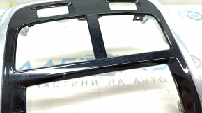 Rear center console trim for Volvo XC90 16-23, gloss black, broken fasteners, scratches