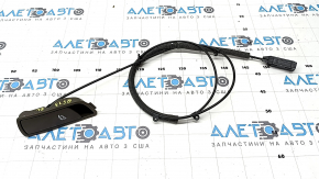 Rear left seat lowering handle for Audi Q5 8R 13-17, brown, with cable