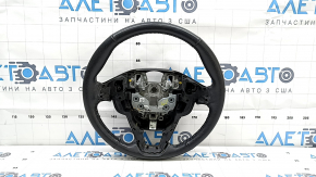 Naked steering wheel Ford Fusion mk5 17-20 black leather, worn
